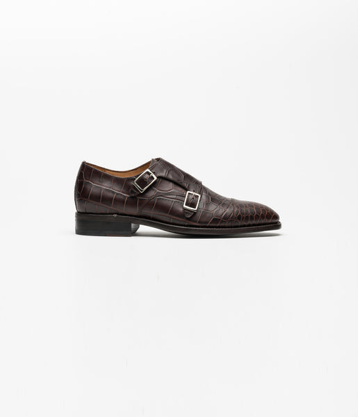 Monkstrap Brown Croco II